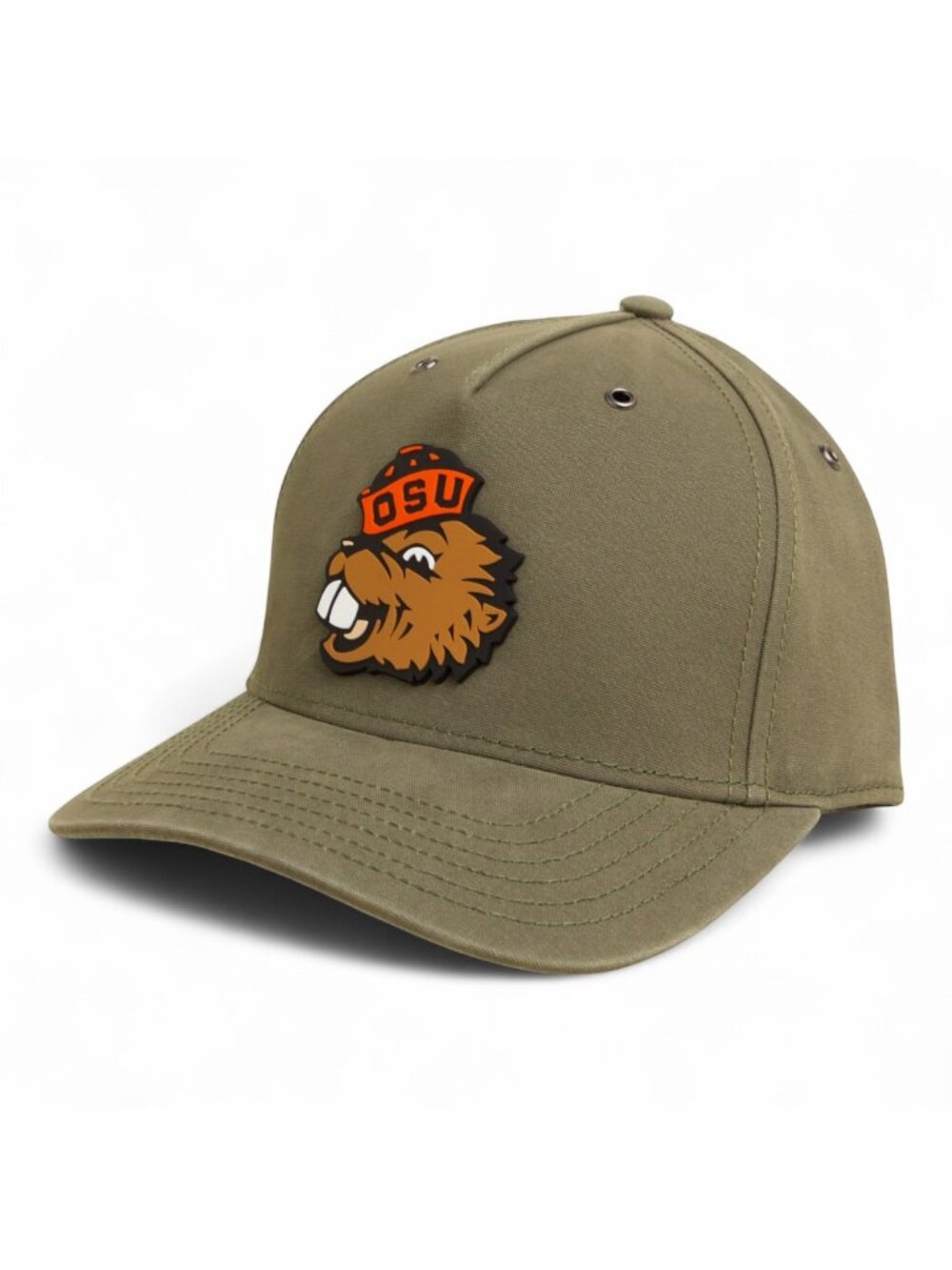 Oregon State Beavers Benny 3D Snapback Canvas Hat- Olive
